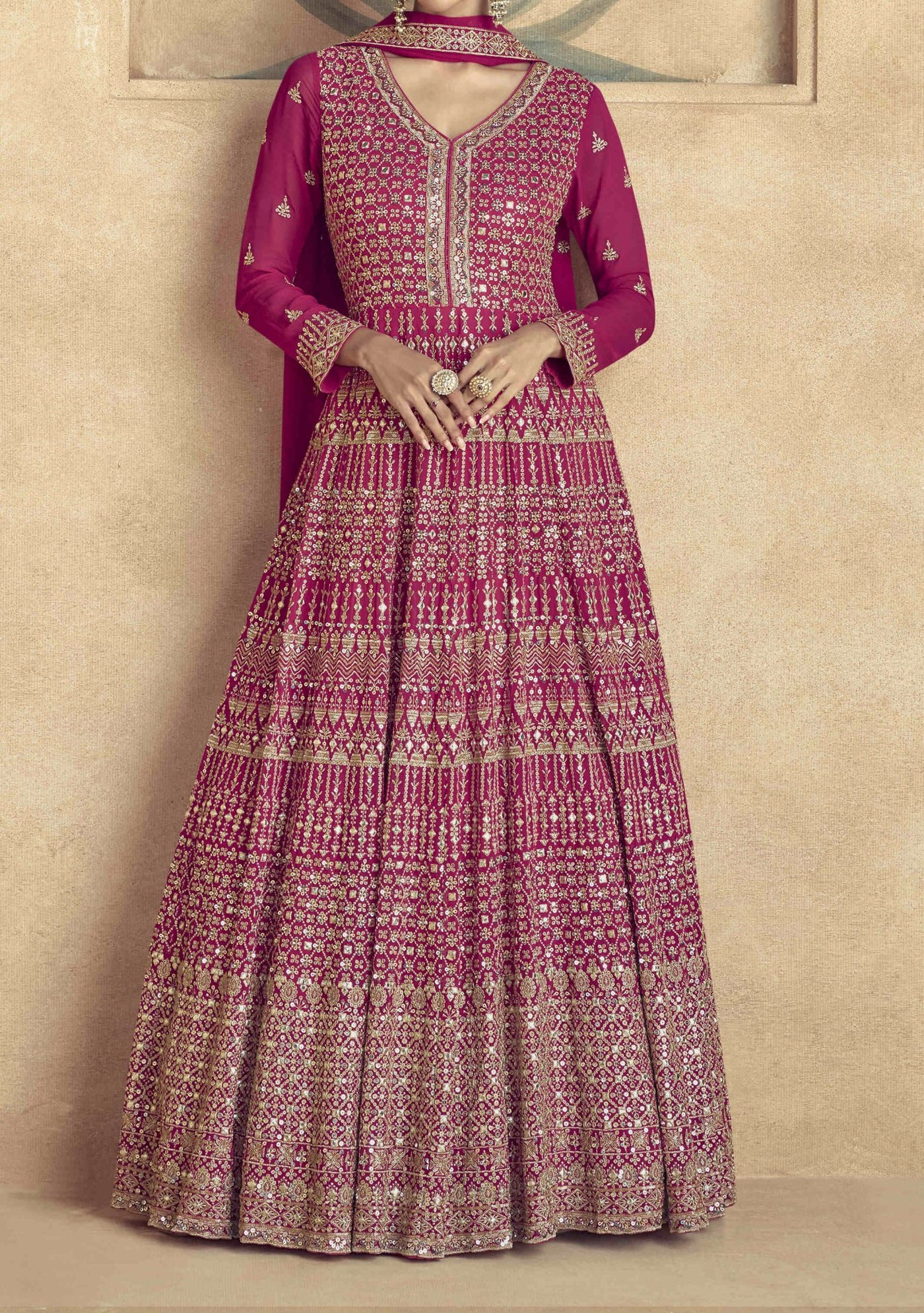 Aashirwad Maharani Party Wear Anarkali Suit - db28776