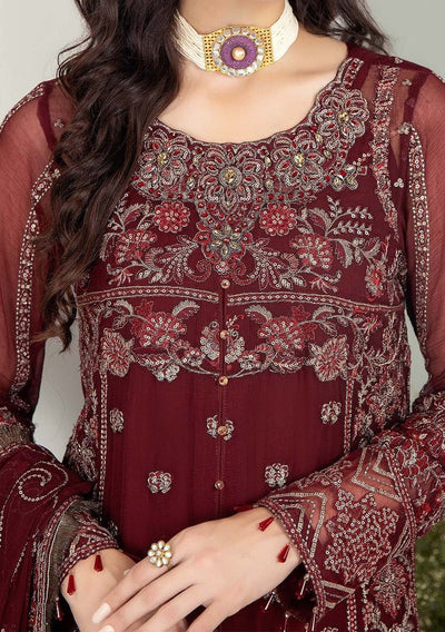 Adan's Libas Alyana Pakistani Luxury Chiffon Dress - db27046