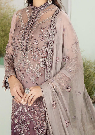 Adan's Libas Alyana Pakistani Luxury Chiffon Dress - db27044