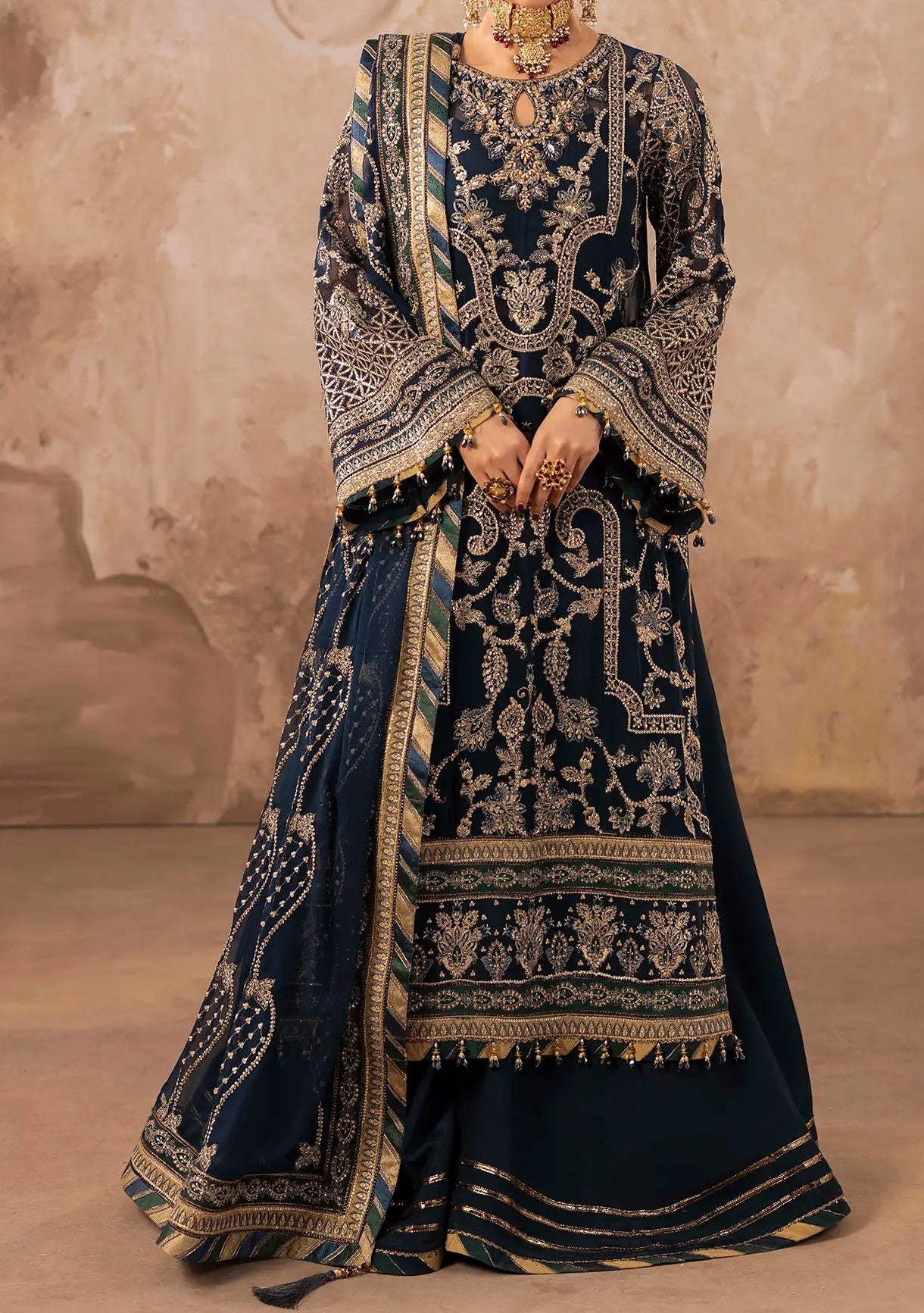 Adan's Libas Barroco Pakistani Luxury Dress - db30420