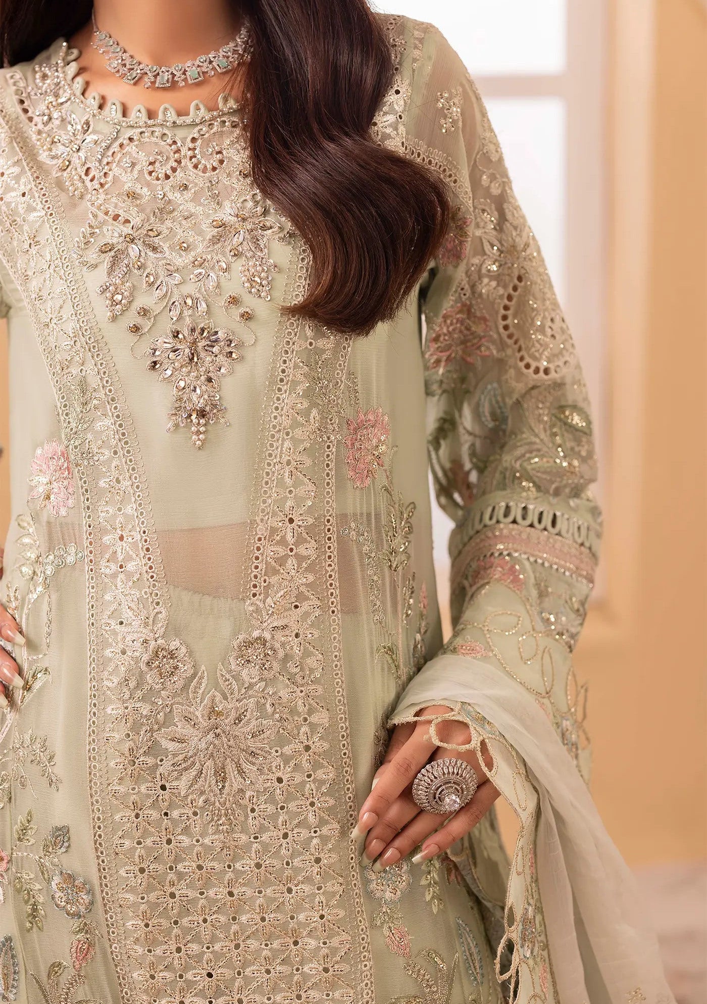 Adan's Libas Barroco Pakistani Luxury Dress - db30421