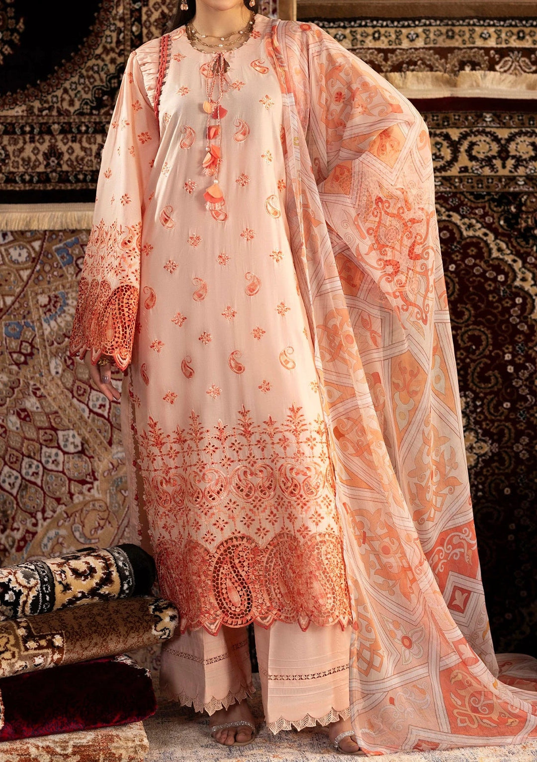 open lace back dress LIBAS-E-KHAS main image 1