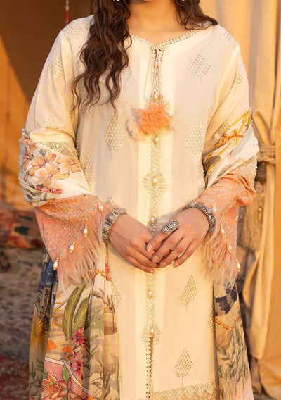 Adan's Libas Hafsa Zia Pakistani Embroidered Lawn Dress - db25986