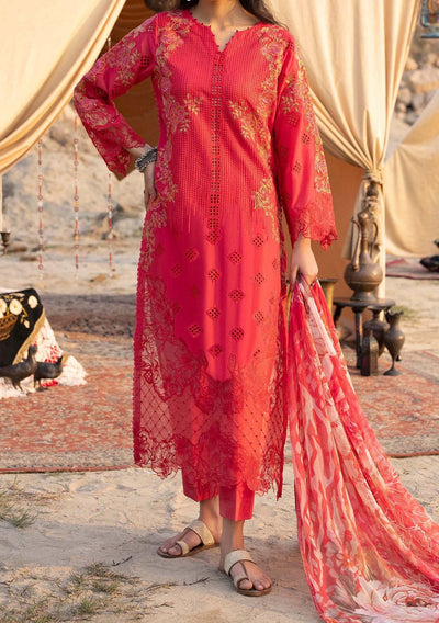 Adan's Libas Hafsa Zia Pakistani Embroidered Lawn Dress - db25982