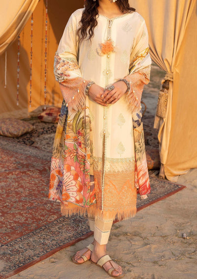 Adan's Libas Hafsa Zia Pakistani Embroidered Lawn Dress - db25986