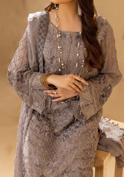 Adan's Libas Pakistani Embroidered Chiffon Dress - db26050