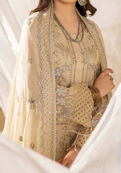 Adan's Libas Pakistani Embroidered Chiffon Dress - db26053