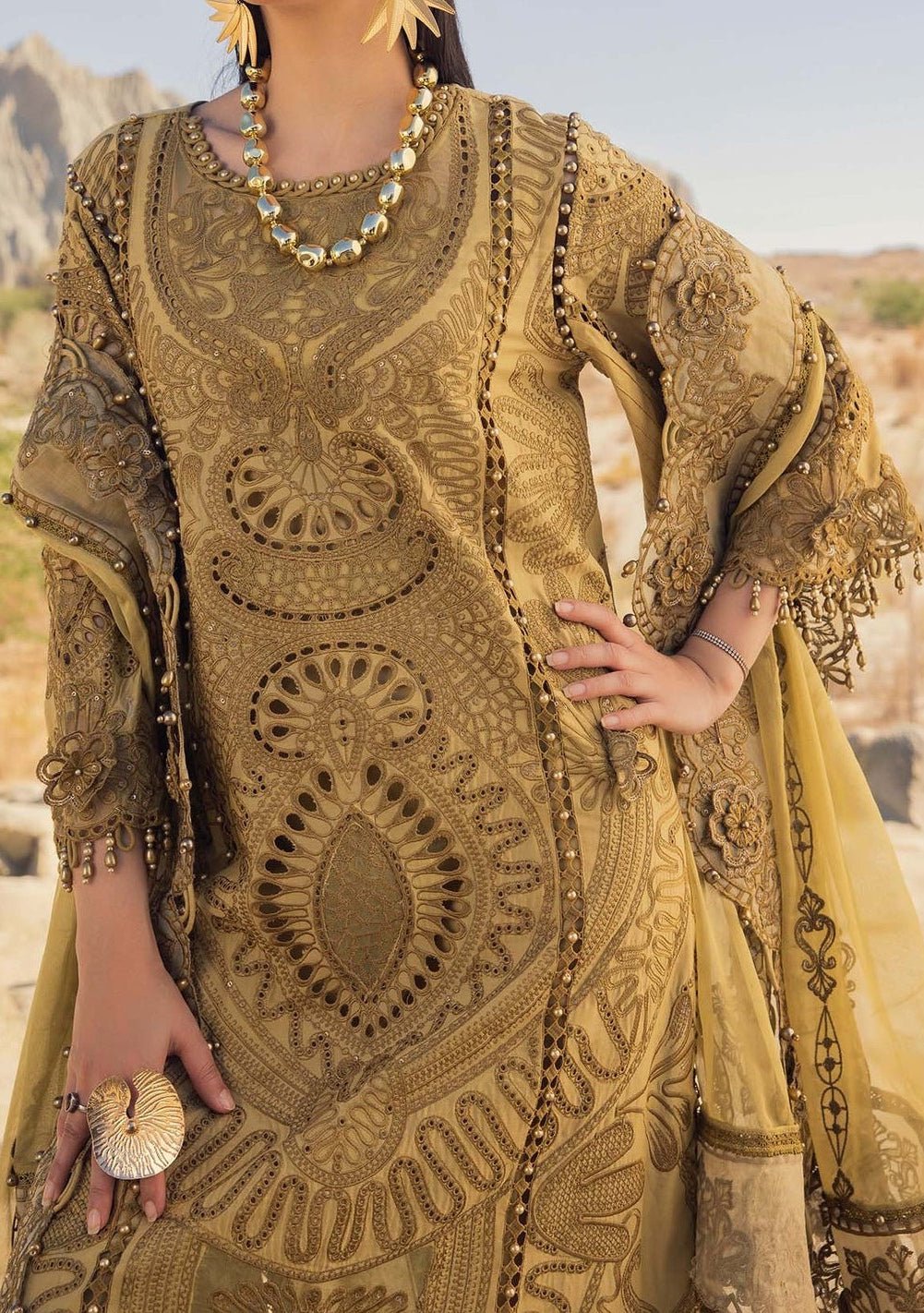 Adan's Libas Summer Inspired Pakistani Luxury Dress - db28183