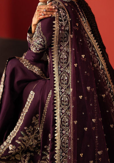 Afrozeh Divani Pakistani Luxury Silk Dress - db30398