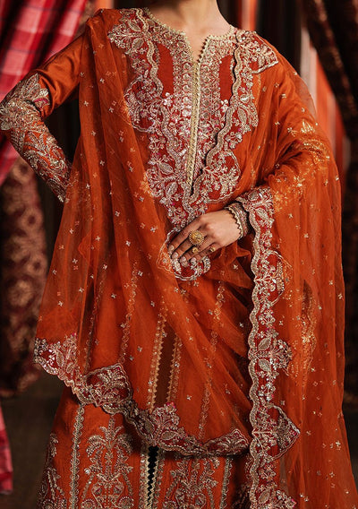 Afrozeh Divani Pakistani Luxury Silk Dress - db30400