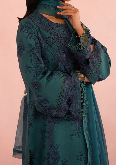 Afrozeh Floral Charm Pakistani Luxury Lawn Dress - db28141