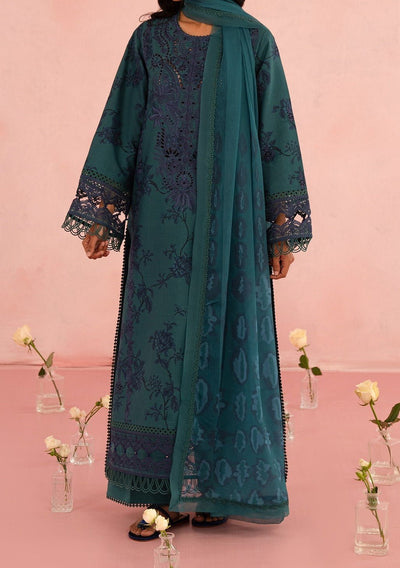 Afrozeh Floral Charm Pakistani Luxury Lawn Dress - db28141