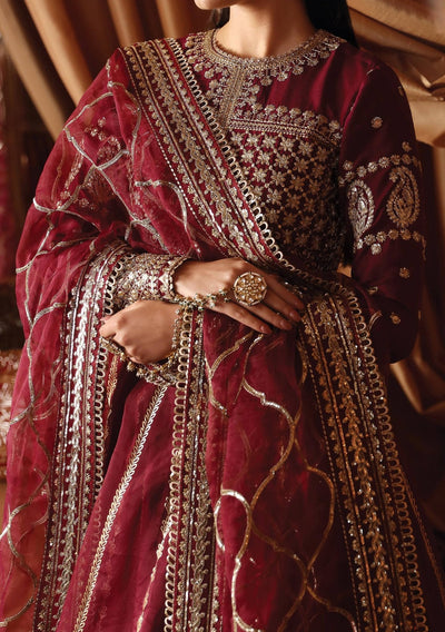 Afrozeh Muskan Pakistani Luxury Raw Silk Anarkali - db25785