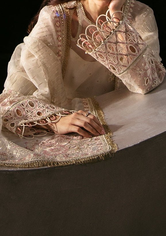 Afrozeh Zeya Pakistani Luxury Organza Dress - db26963