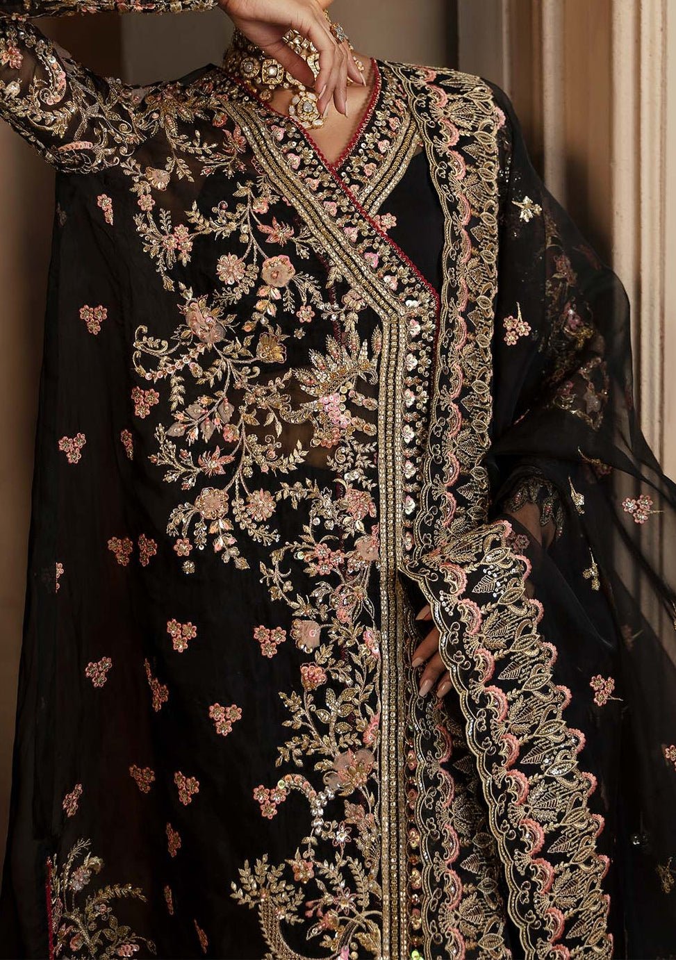 Akbar Aslam Elysia Pakistani Luxury Angrakha - db27357