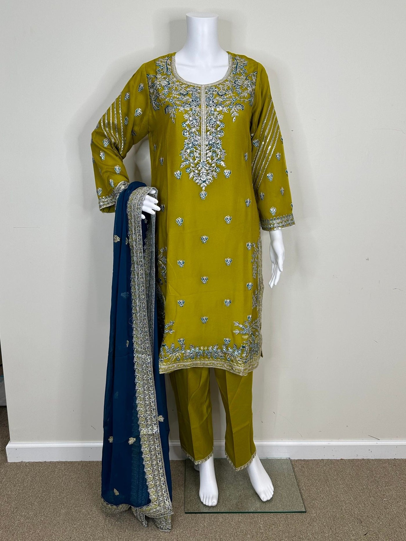 Akbar Aslam Replica Embroidered Chiffon Dress - db25269