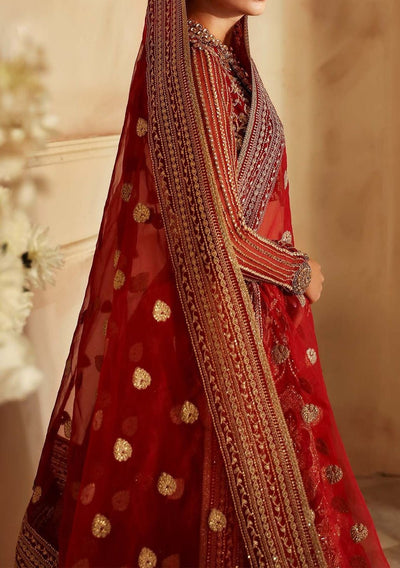 Akbar Aslam Rosier Pakistani Organza Lehenga Choli - db28828