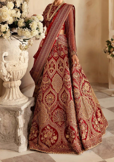 Akbar Aslam Rosier Pakistani Organza Lehenga Choli - db28828