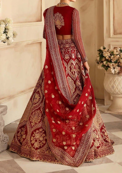 Akbar Aslam Rosier Pakistani Organza Lehenga Choli - db28828