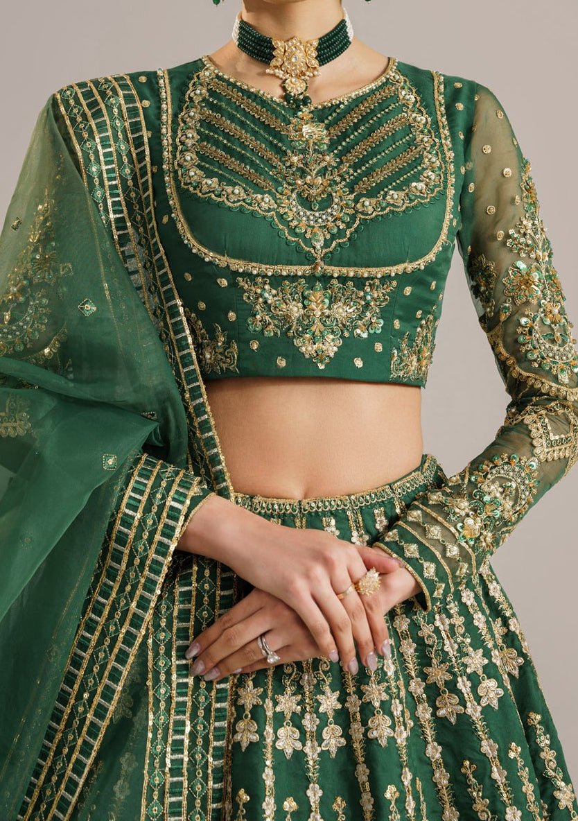 Akbar Aslam Shahul Pakistani Organza Lehenga Choli - db27213