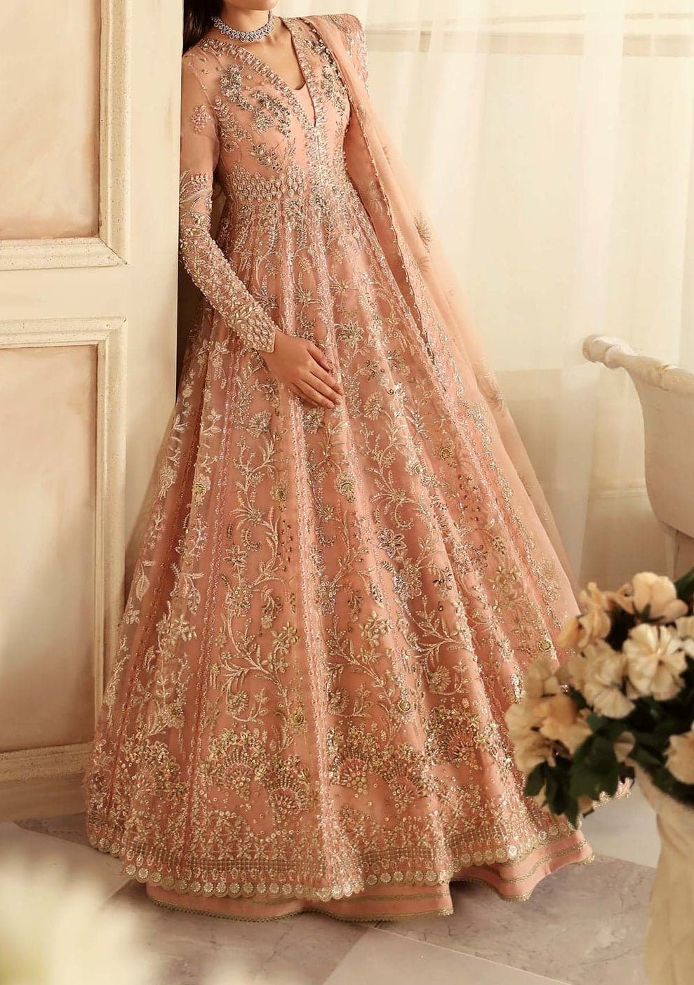 Akbar Aslam Sueno Pakistani Luxury Anarkali - db28829