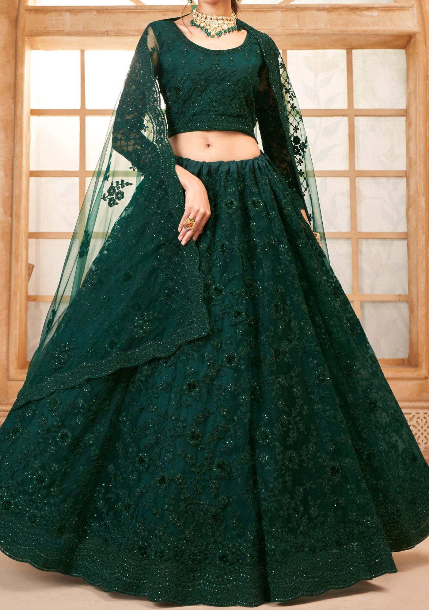 Alizeh Heritage Designer Bridal Wear Lehenga Choli - db27680