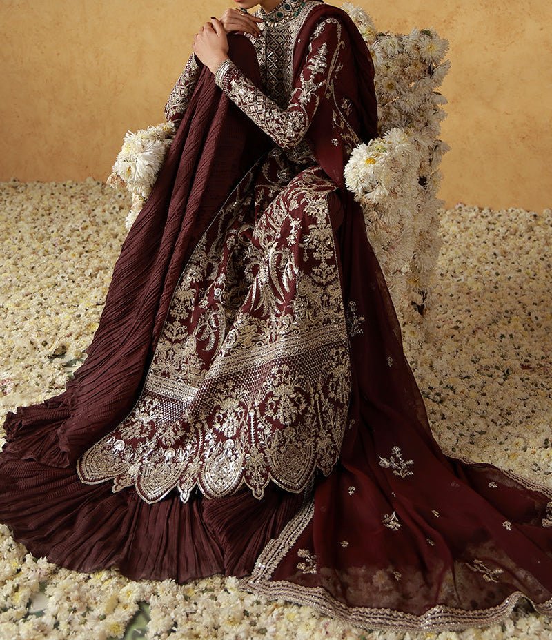 Asim Jofa Embroidered Pakistani Luxury Chiffon Dress