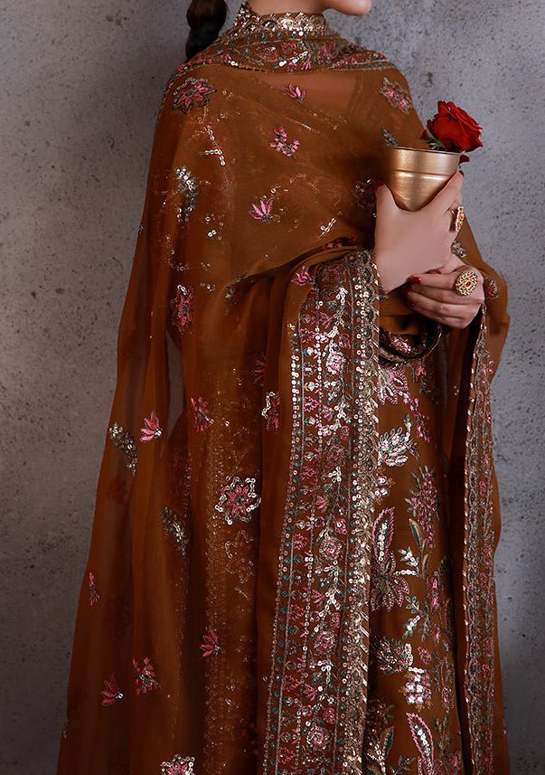 Asim Jofa Embroidered Pakistani Luxury Chiffon Dress