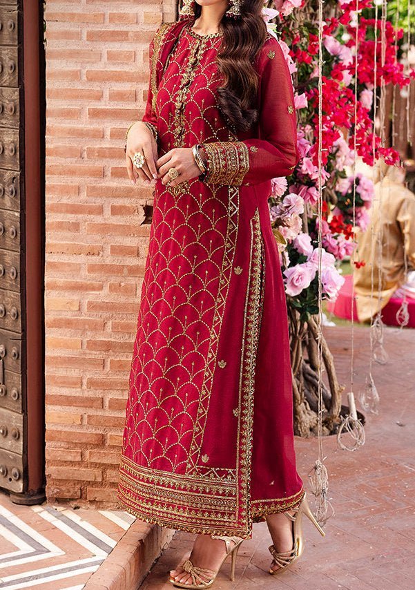 Asim Jofa Jag Mag Pakistani Chiffon Dress - db26556