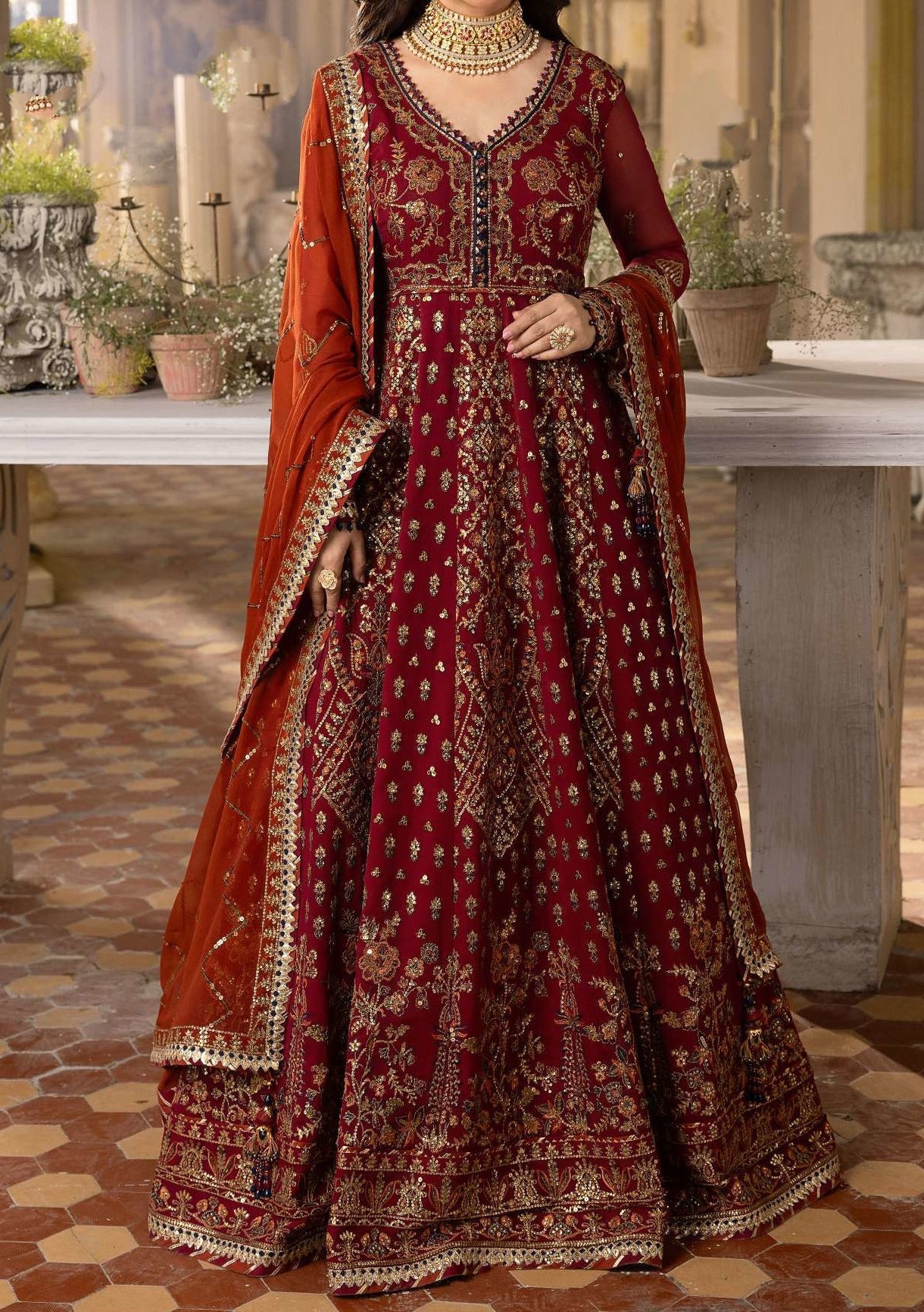 Asim Jofa Khwab Pakistani Chiffon Anarkali