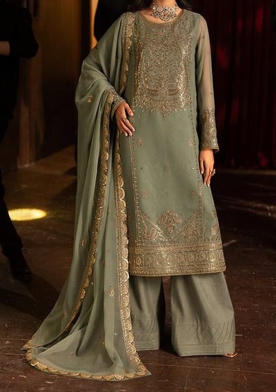 Asim Jofa Luxury Festive Embroidered Chiffon Dress - db28856
