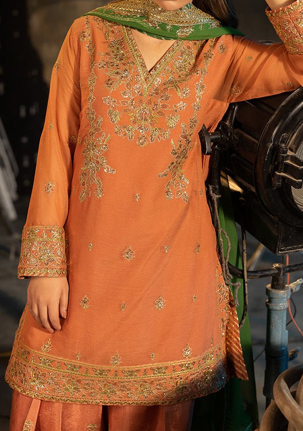 Asim Jofa Luxury Festive Embroidered Chiffon Dress - db28853