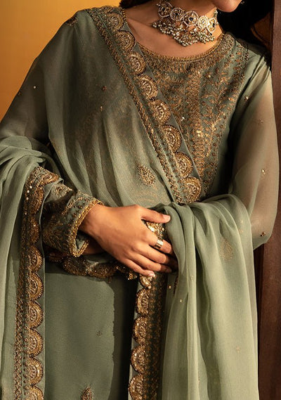 Asim Jofa Luxury Festive Embroidered Chiffon Dress - db28856