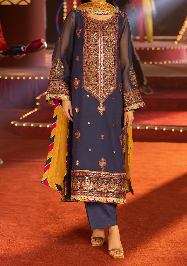 Asim Jofa Luxury Festive Embroidered Chiffon Dress - db28861
