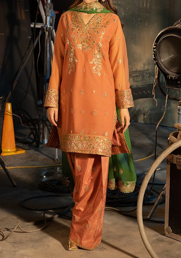 Asim Jofa Luxury Festive Embroidered Chiffon Dress - db28853