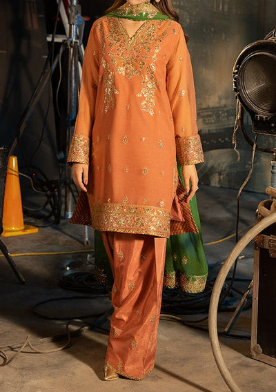 Asim Jofa Luxury Festive Embroidered Chiffon Dress - db28853