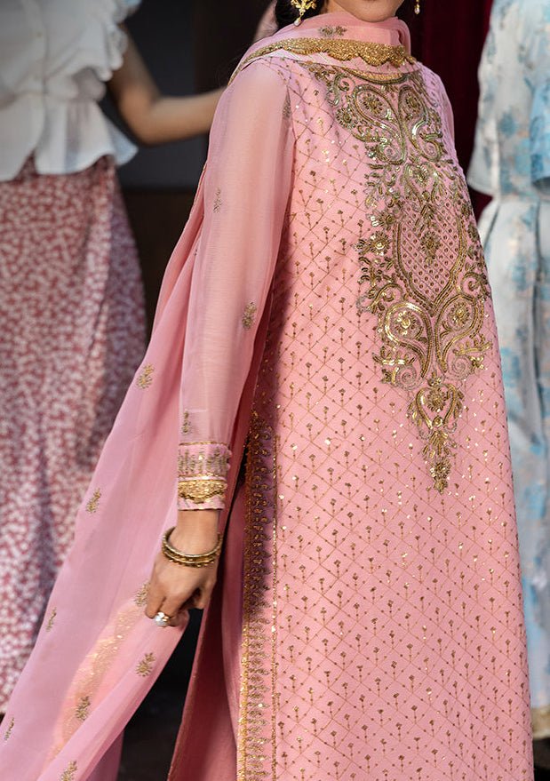 Asim Jofa Luxury Festive Embroidered Chiffon Dress - db28857