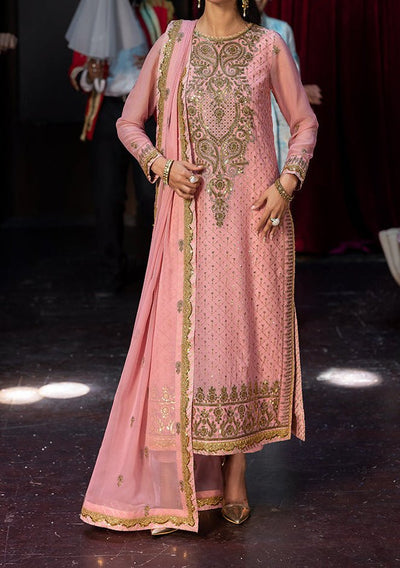 Asim Jofa Luxury Festive Embroidered Chiffon Dress - db28857