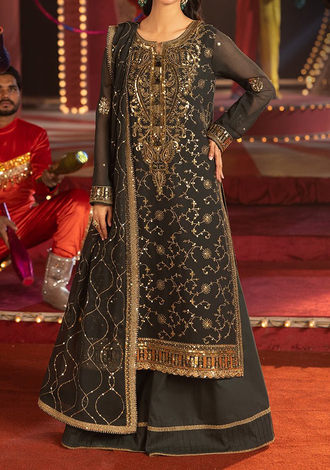 Asim Jofa Luxury Festive Embroidered Chiffon Dress - db29070