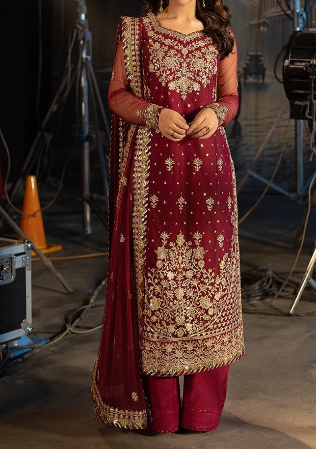 Asim Jofa Luxury Festive Embroidered Net Dress - db30168