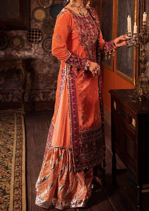 orange velvet dress pakistani Bold, bright, and beautifully regal. Our signature velvet outfit in a  luminous orange hue, finished with intricate embellishment for a truly  elevated festive look!