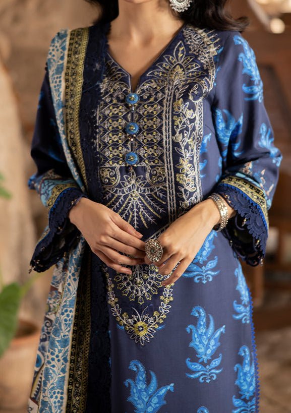 Asim Jofa Prints Pakistani Viscose Dress - db28234