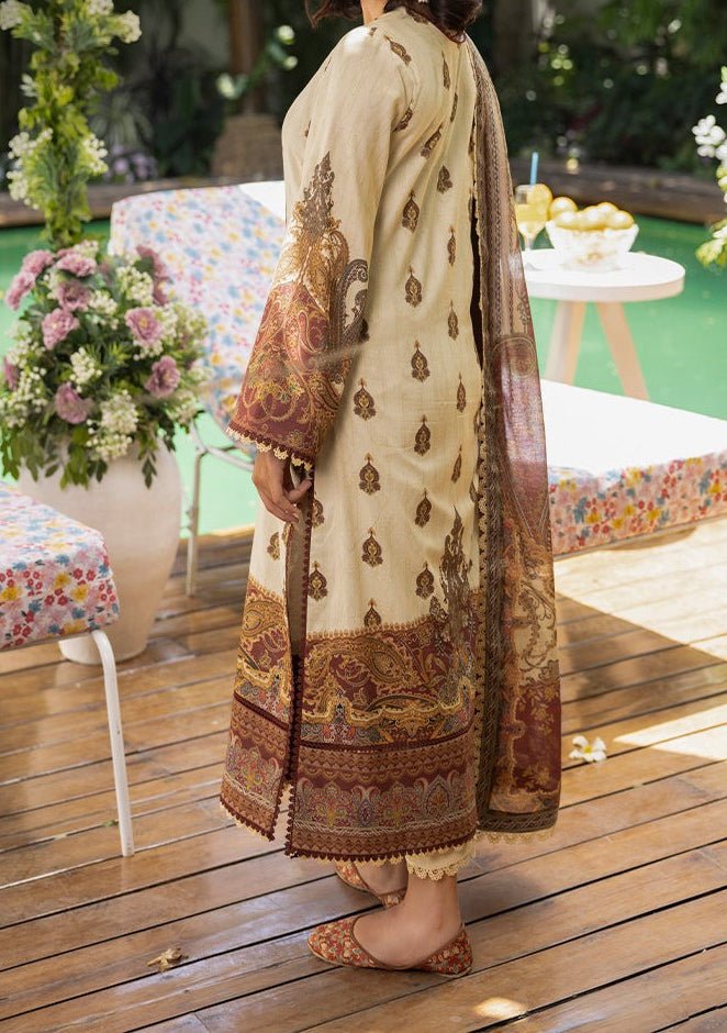asim jofa dress design AJHJ-17 EMBROIDERED COTTON SILK 3 PCS  Asim Jofa