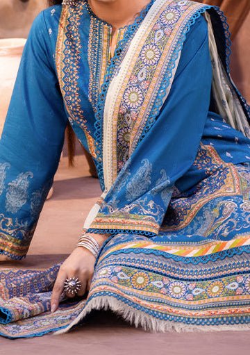 asim jofa blue dress AJSH-14 - Mint Blue Party Dress Pakistani