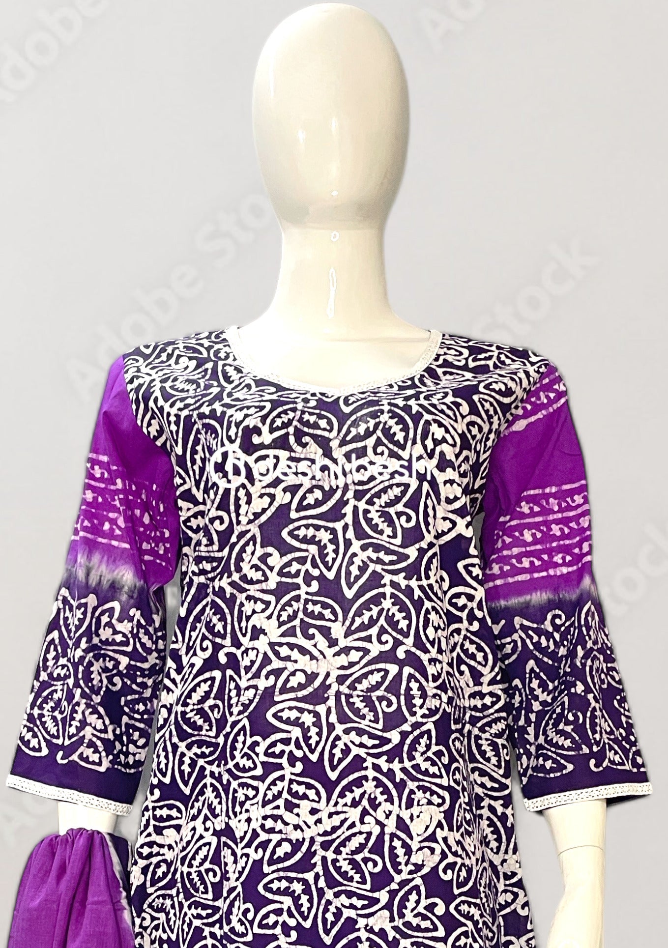 Batik Printed Everyday Use Cotton Salwar Suit - db26419