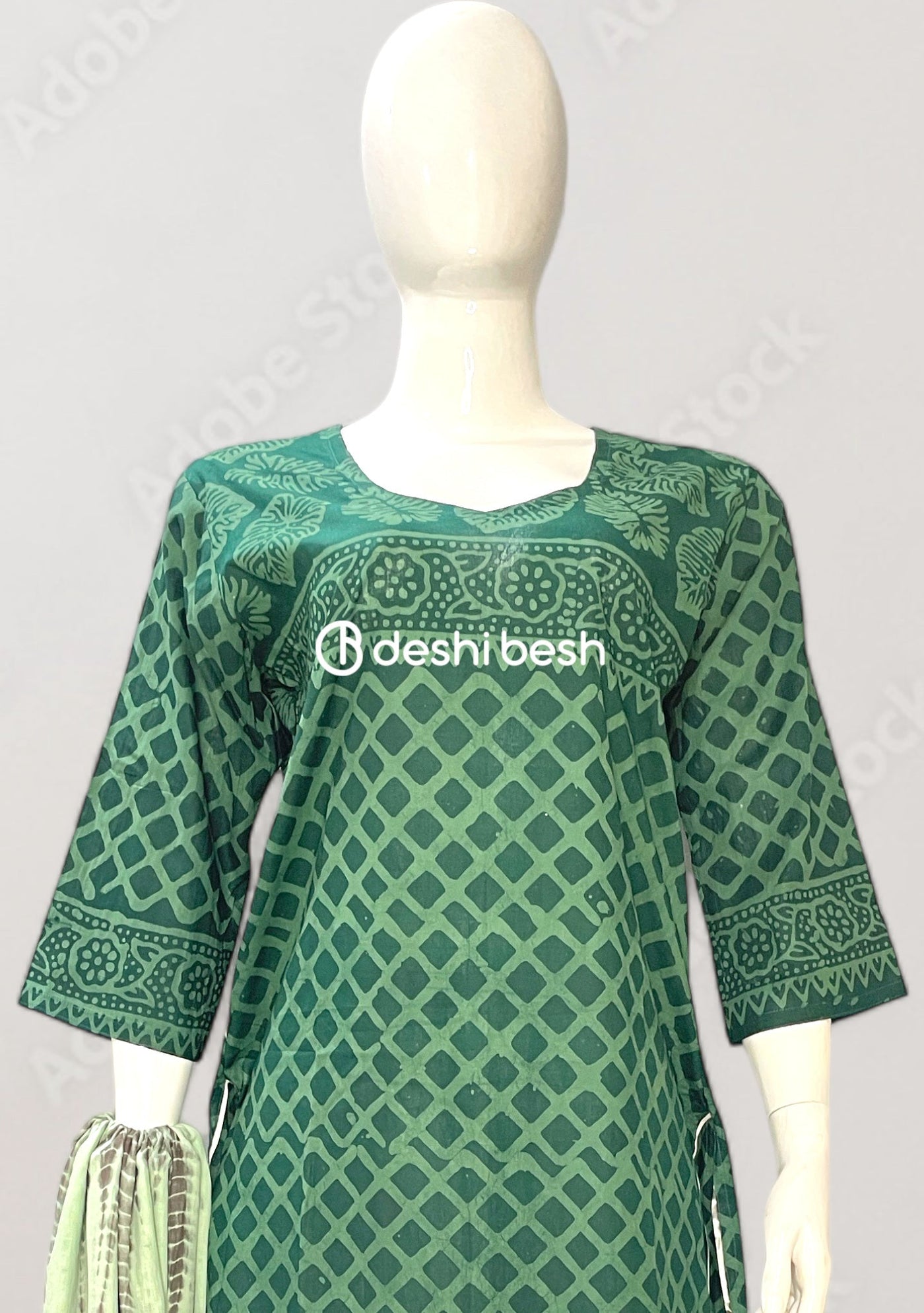 Batik Printed Everyday Use Cotton Salwar Suit - db26420