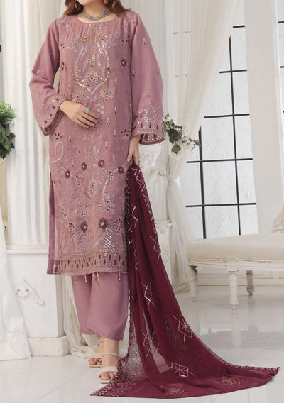 Bin Hameed Aabira Luxury Embroidered Chiffon Dress - db29489