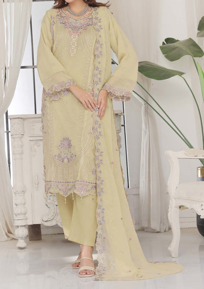 Bin Hameed Aabira Luxury Embroidered Chiffon Dress - db29486
