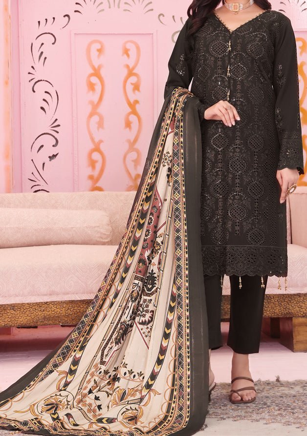 Bin Hameed Aafreen Embroidered Viscose Dress - db27384
