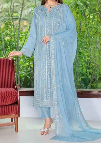 Bin Hameed Arzu Heavy Embroidered Chiffon Dress - db26083